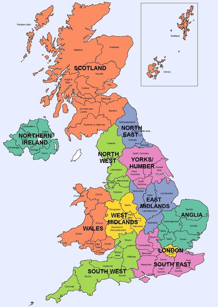 UK Locations Map